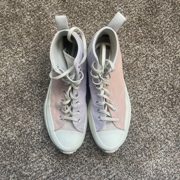 Converse Run Star Hike High Top Platform Shoes Sneakers Pink Purple, Mens 11.5 - Picture 8 of 15